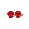 CNC Racing M8 Thread Passenger Rearset / Foot peg Frame Block off Caps